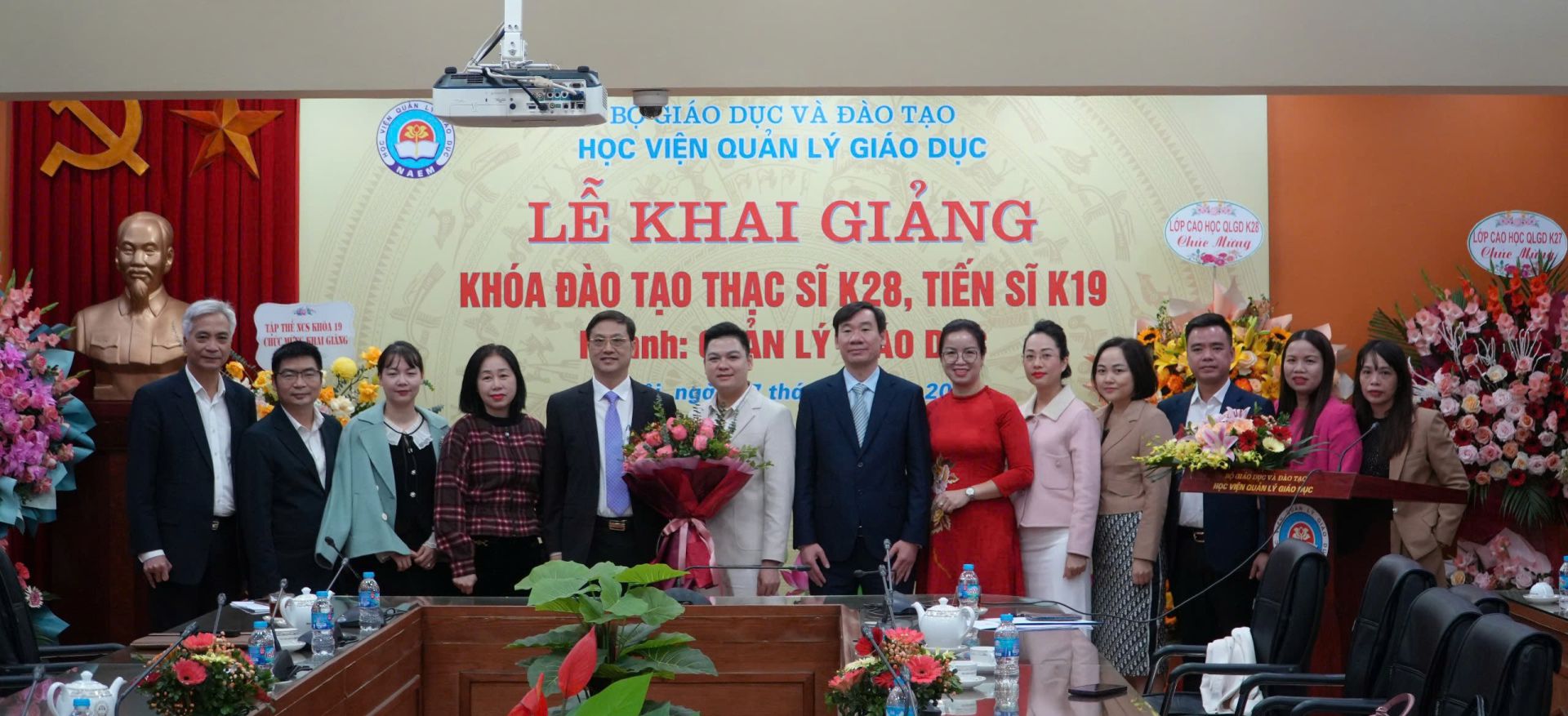 Khai giảng Khóa đào tạo thạc sĩ, tiến sĩ ngành Quản lý 888B com đăng nhập năm 2024