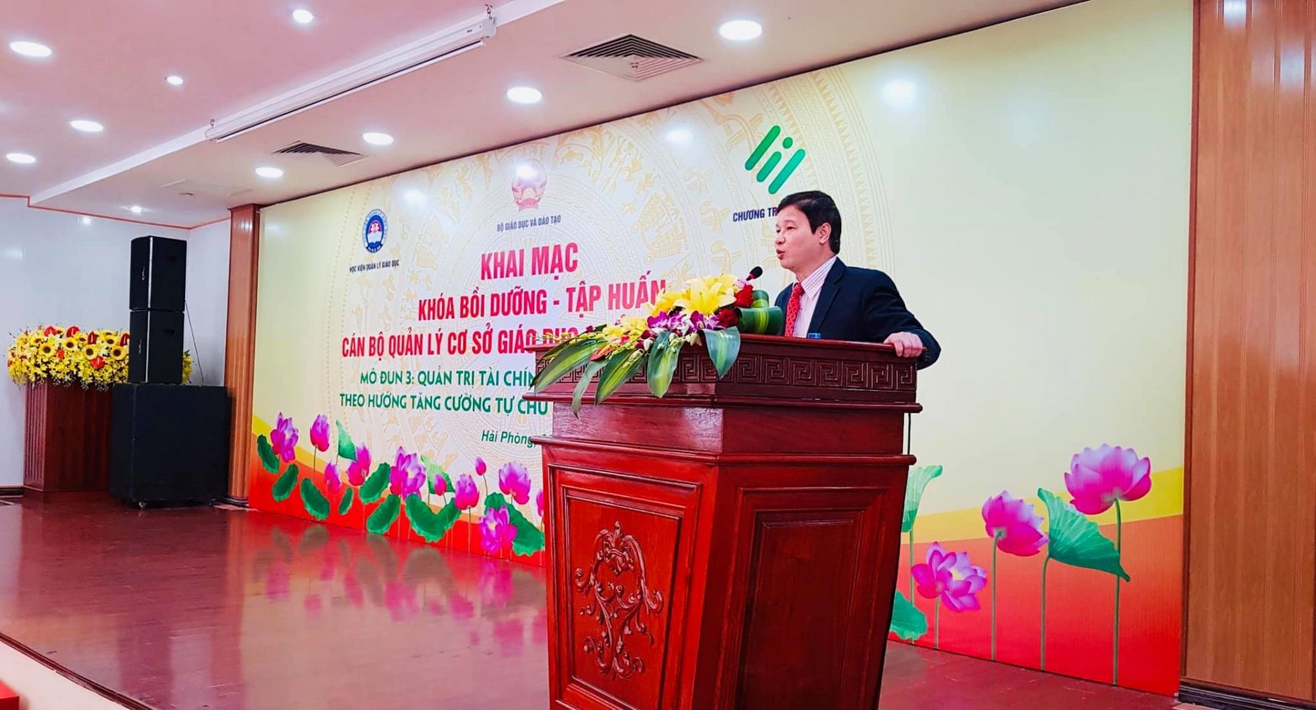 GS.TS Phạm Quang Trung, Giám đốc 888B19 phiên bản mới Quản lý 888B com đăng nhập phát biểu khai mạc đợt bồi dưỡng