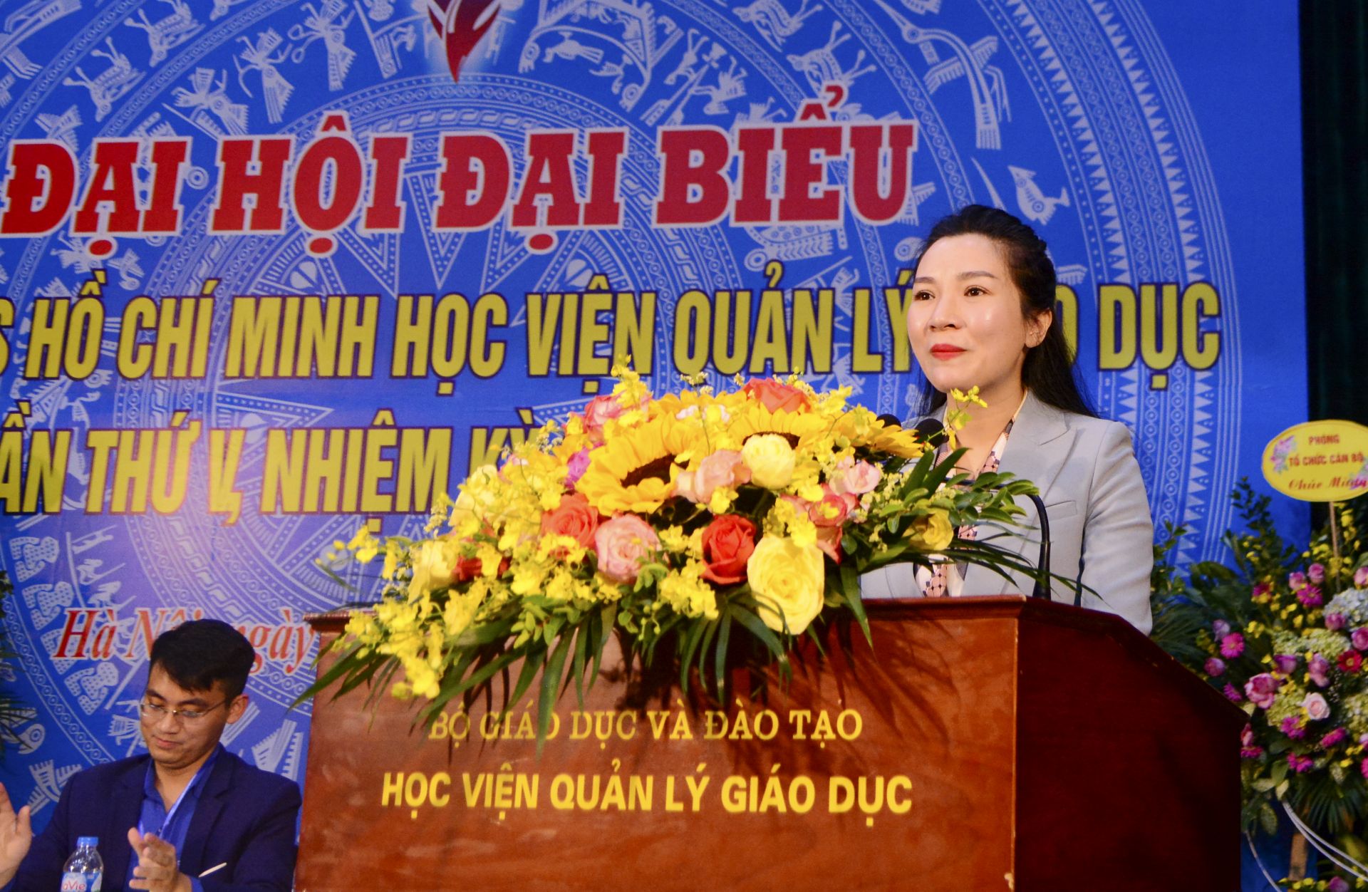 Đ/c Bùi Thị Lan Phương, Phó Bí thư Thành Đoàn Hà Nội phát biểu chúc mừng Đại hội Đại biểu Đoàn TNCS HCM 888B19 phiên bản mới Quản lý 888B com đăng nhập lần thứ V